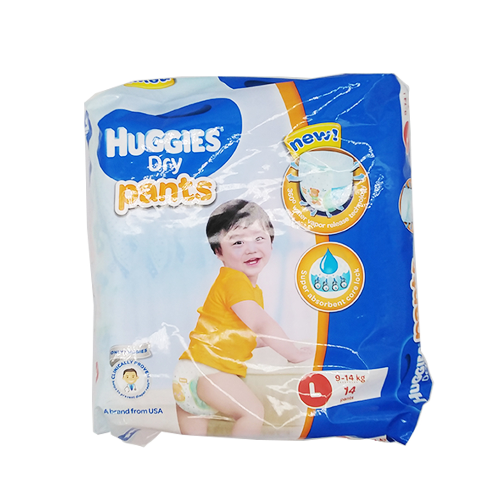 Huggies Dry Baby Diapers 68's Size-L