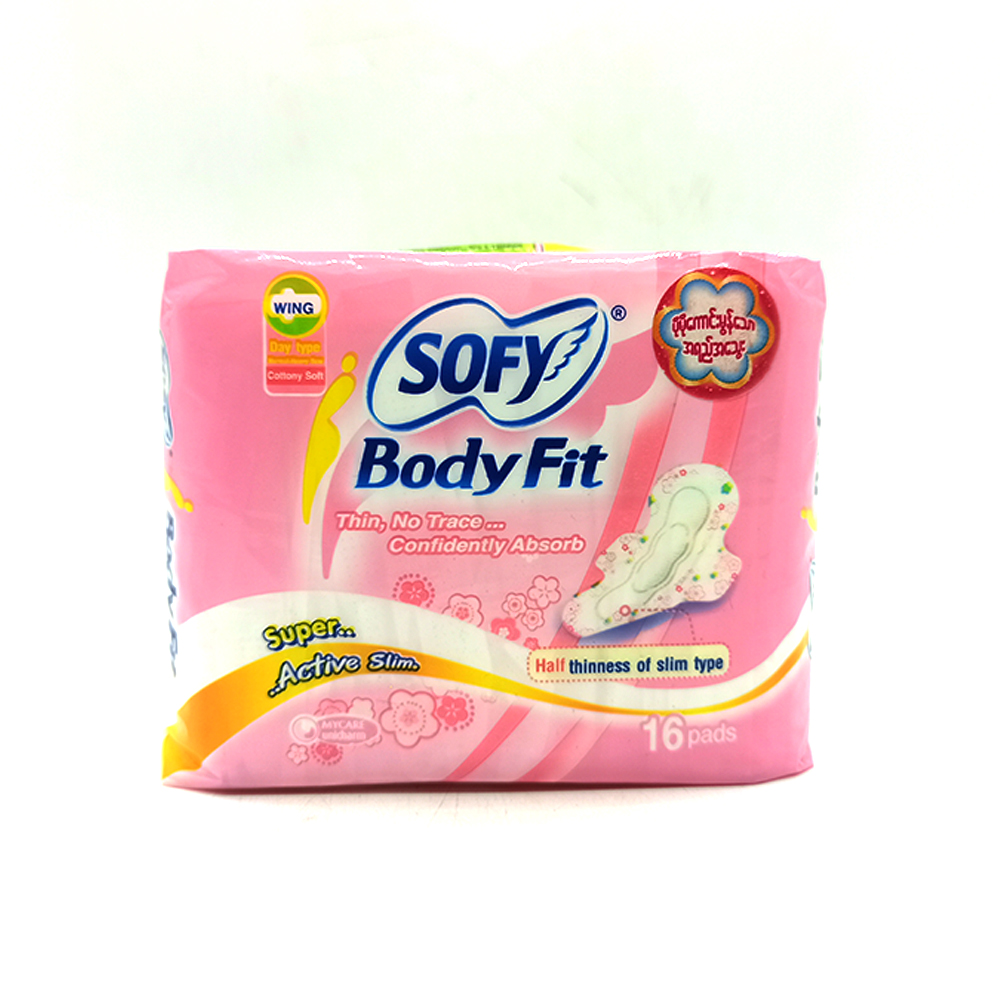 Sofy Body Fit Super Active Slim Wing Dry Type Day 16's