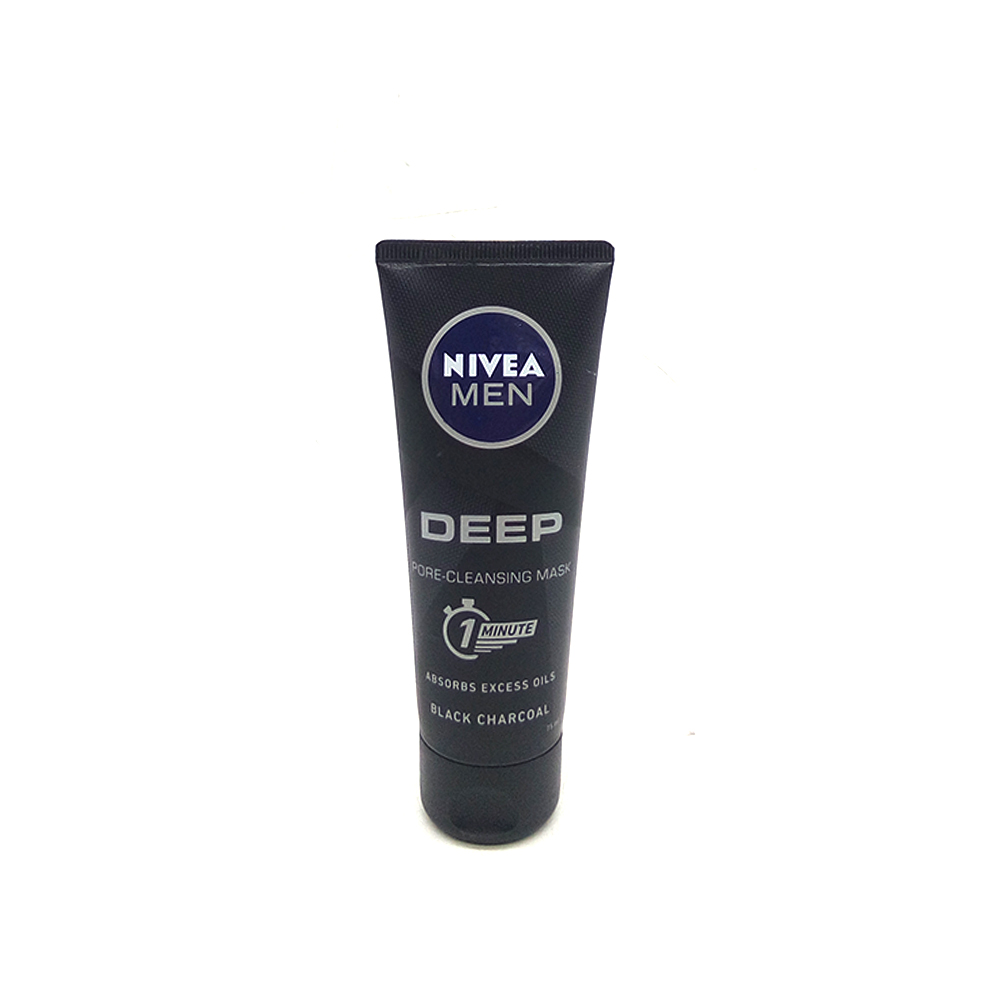 Nivea MenDeep Pore-Cleansing Mask Black Charcoal 75ml