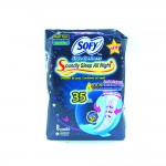 SofySide Gathers Sanitary Napkin Wing Cotton Night 35cm 8's