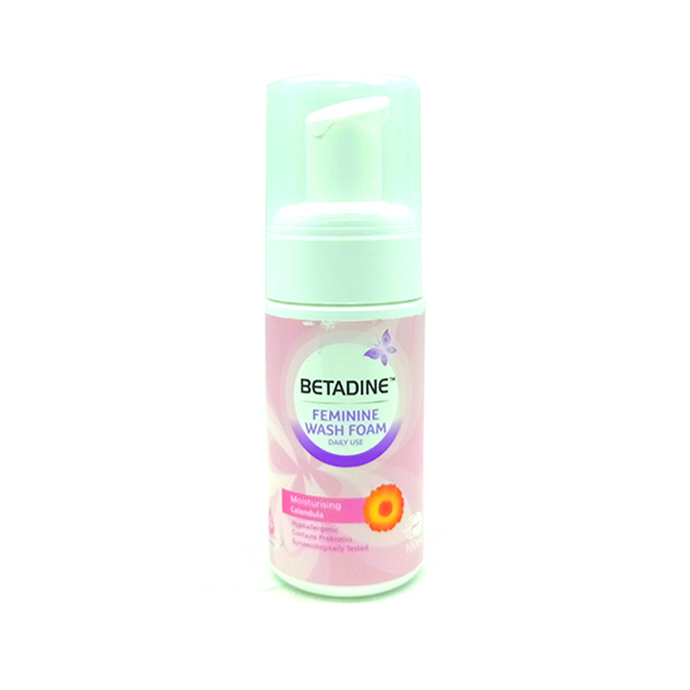 Betadine Feminie Wash Foam Moisturising Calendula 100ml