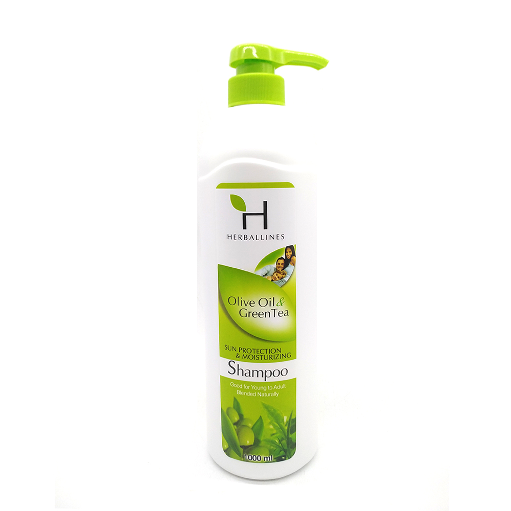 Herballines Sun Protection & Moisturizing Shampoo Olive Oil & Green Tea 1000ml