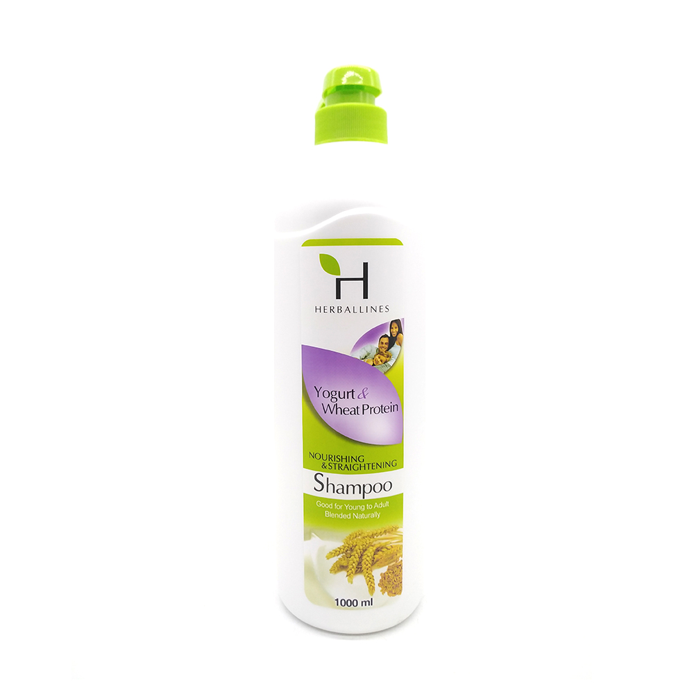 Herballines Nourishing & Straightening Shampoo Yogurt & Wheat Protein 1000ml