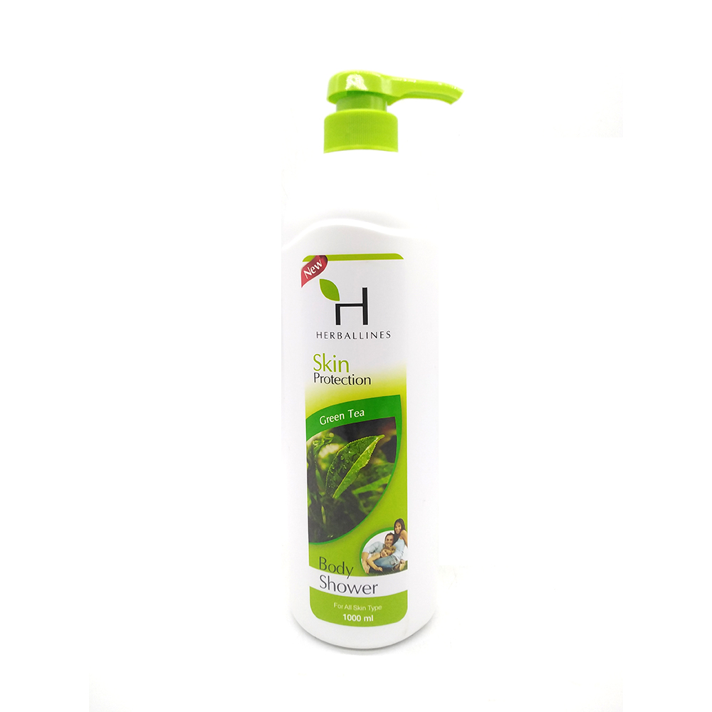 Herballines Skin Protection Body Shower Green Tea 1000ml
