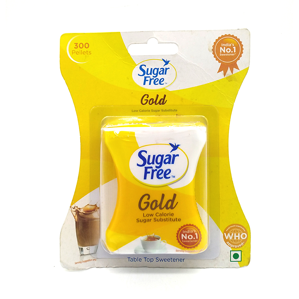 Sugar Fee Gold Low Table Top Sweetener Calorie Sugar Substitute 300-Pellets 30g