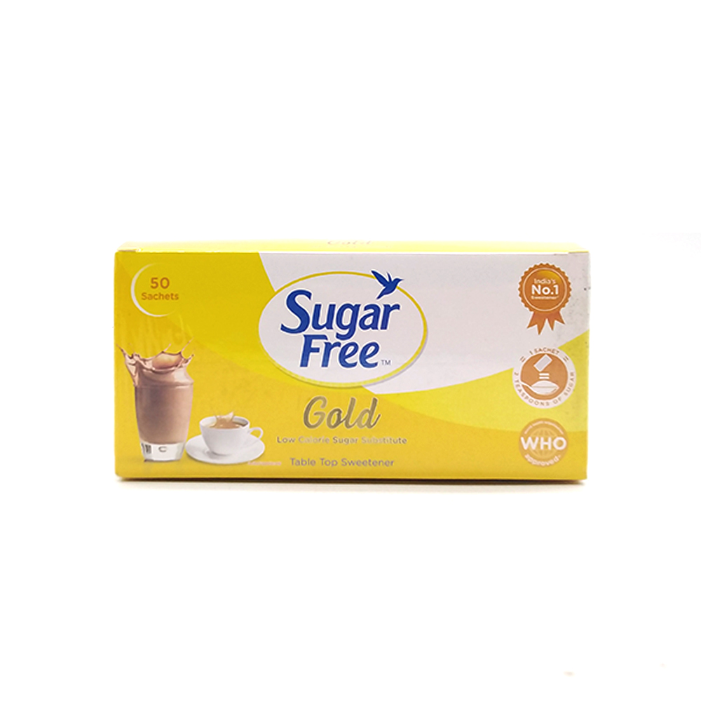 Sugar Fee Gold Low Table Top Sweetener Calorie Sugar Substitute 50's 37.5g