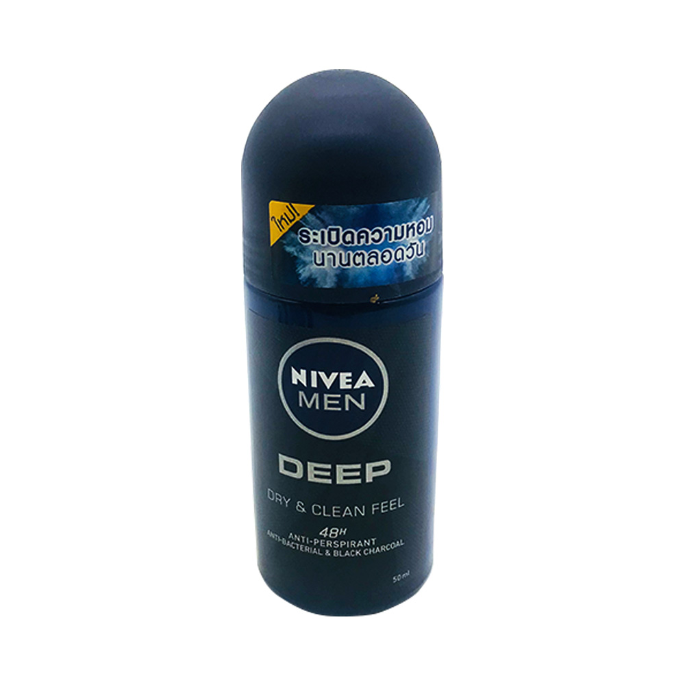 Nivea Men Deep Deodorant Roll On Dry & Clean Feel 50ml Nivea Men Deep Deodorant Roll On Dry & Clean Feel 50ml
