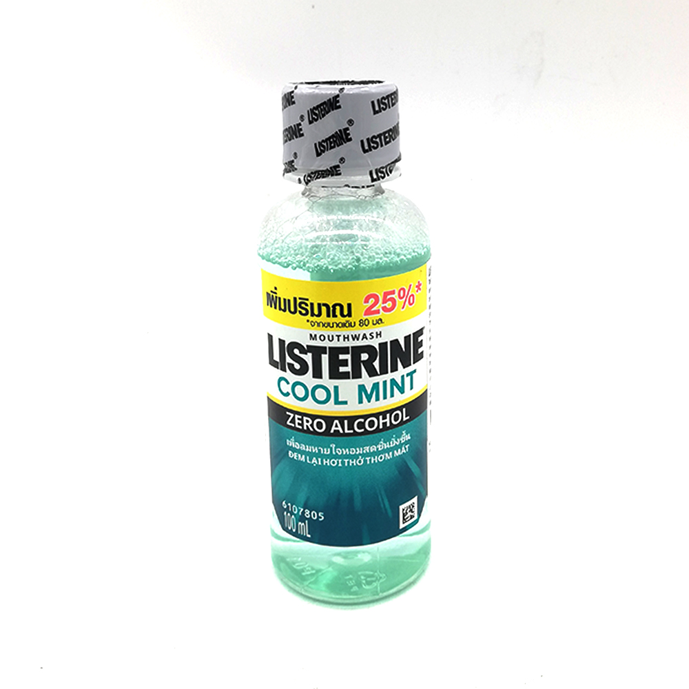 Listerine Mouthwash Cool Mint Zero Alcohol 100ml