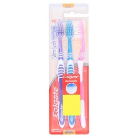 Colgate Toothbrush Slim Soft Gentle Clean Ultra Soft 3's