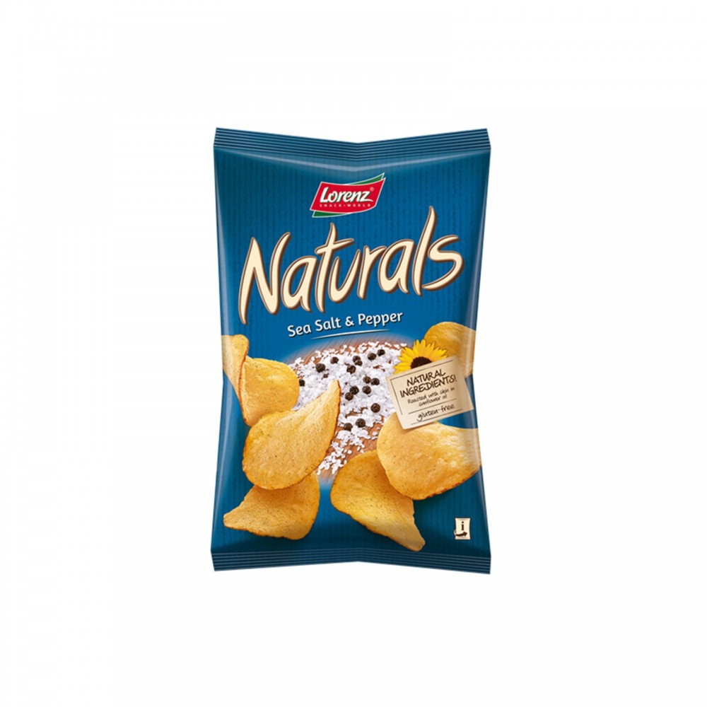 Lorenz Naturals Potato Chips Sea Salt & Pepper 100g