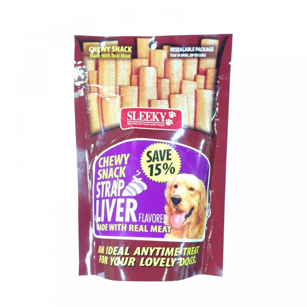Sleeky Chewy Snack Strap Liver Flavour (Dogs)175g