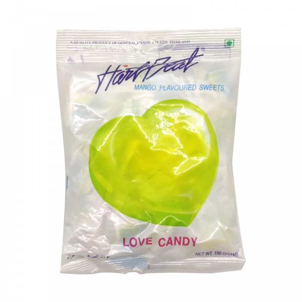 Heart Beat Mango Flavoured Sweets Love Candy 150g