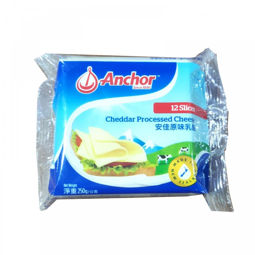Anchor Cheddar Processed Cheese 12Slices