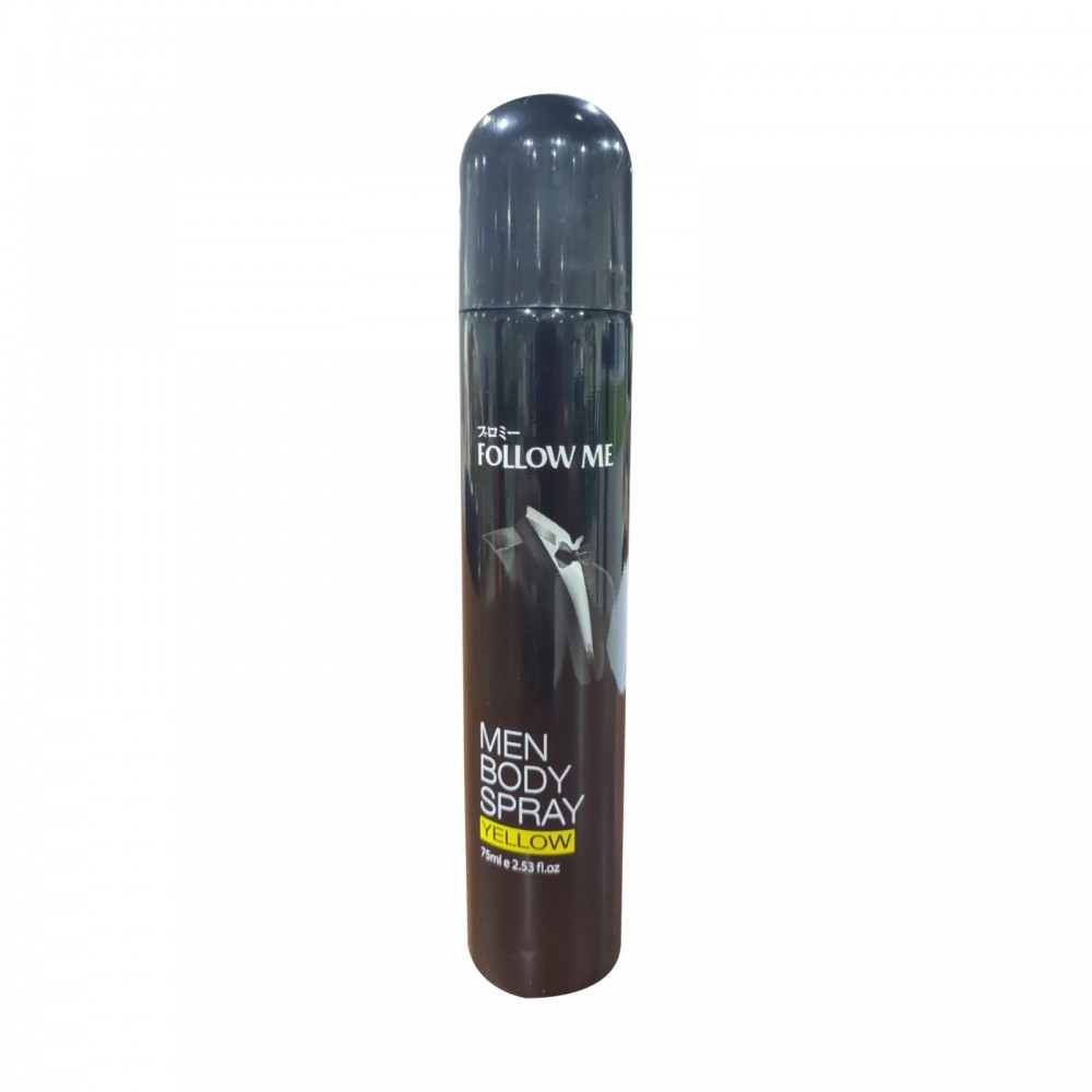 Follow Me Men Body Spray 75ml yellow