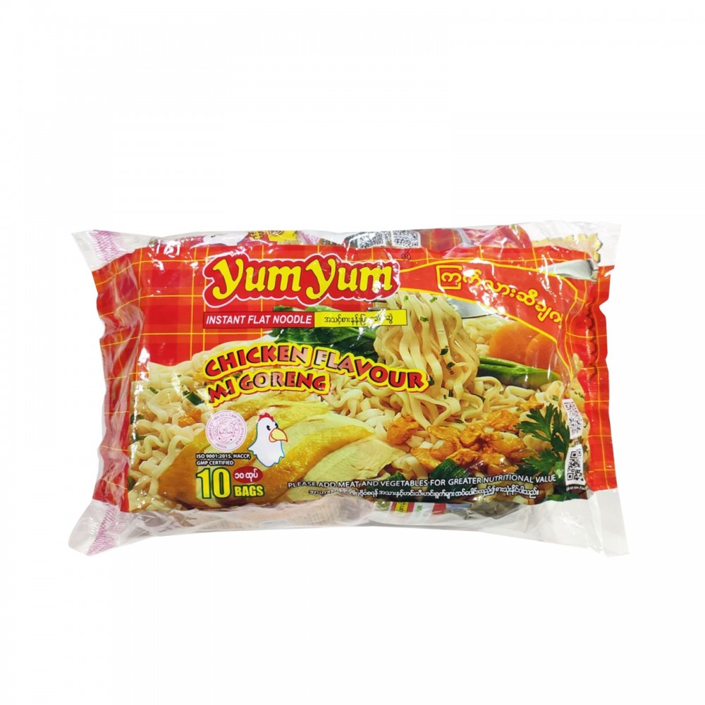 Yum Yum Instant Flat Noodle Chicken Flavour 10pcs 600g