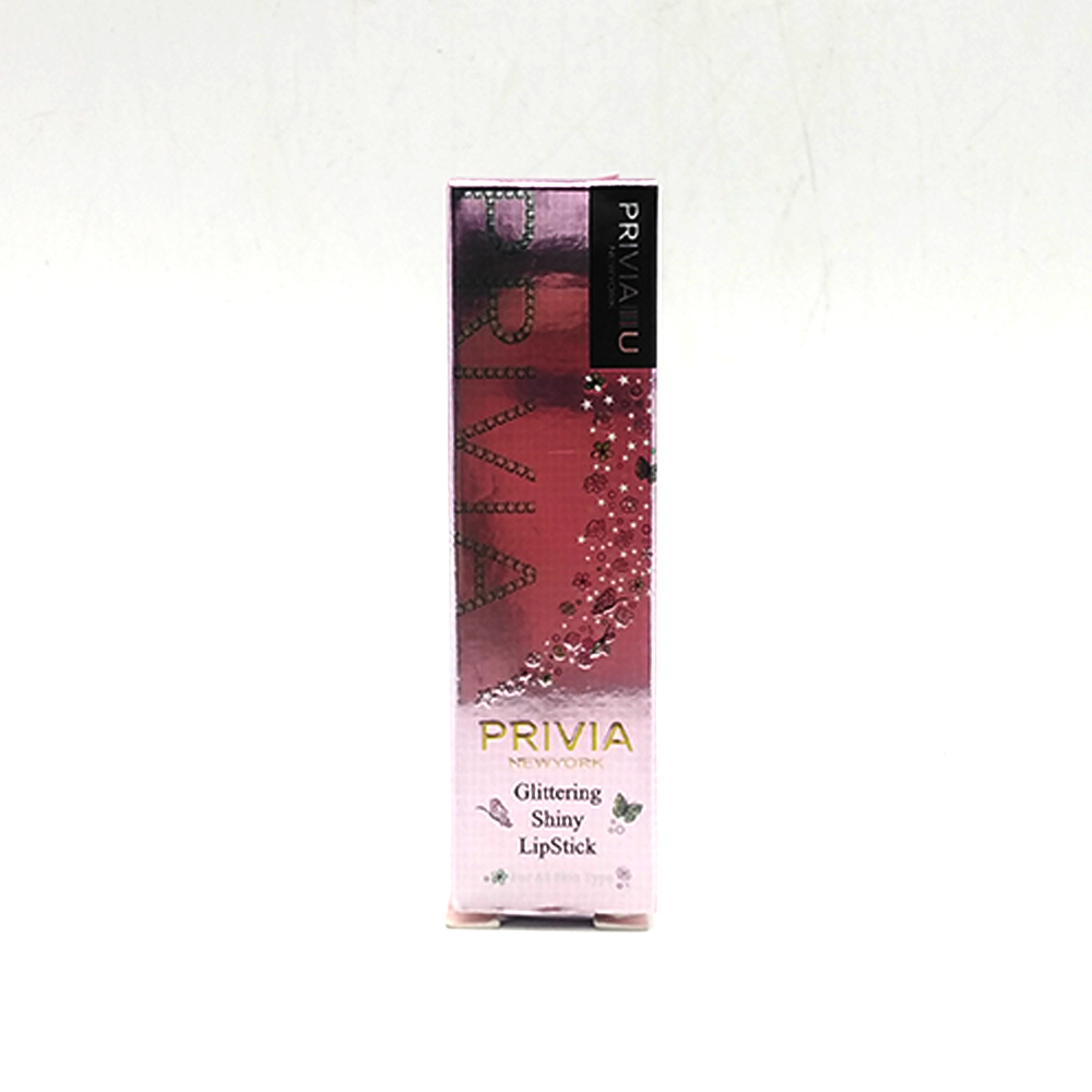 Privia Glittering Shiny lip Stick 02PK Pink