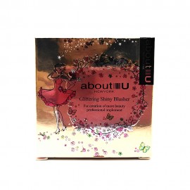 About-U Glittering Shiny Blusher 4-Glam Peach