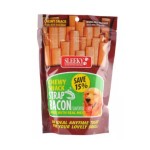 Sleeky Dog Food Chewy Snack Strap Bacon Flavored 175g