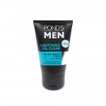 Pond's Men Facial Cleanser Lightning Oil Clear All Day Bright+ Fresh Lcy Scrub 100g