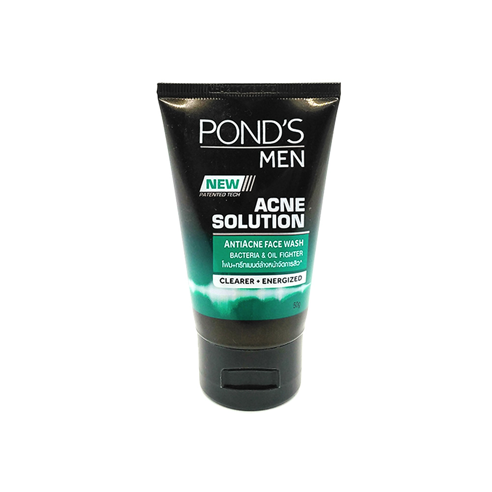 Pond's Men Facial Cleanser Acne Solution Defense+ Oil Fighter 50g