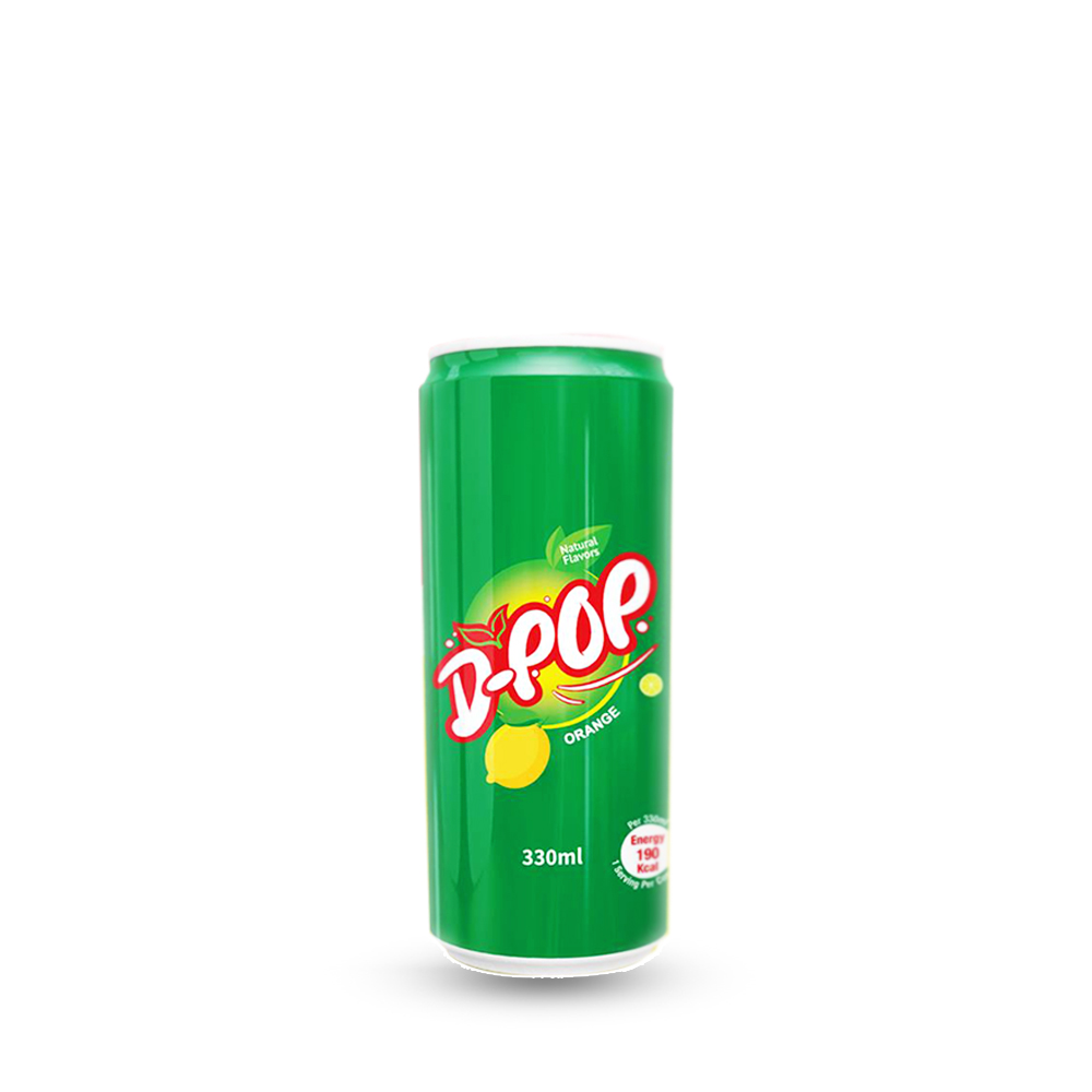  D-Pop Lemon Sparkling 330ml (Can) 