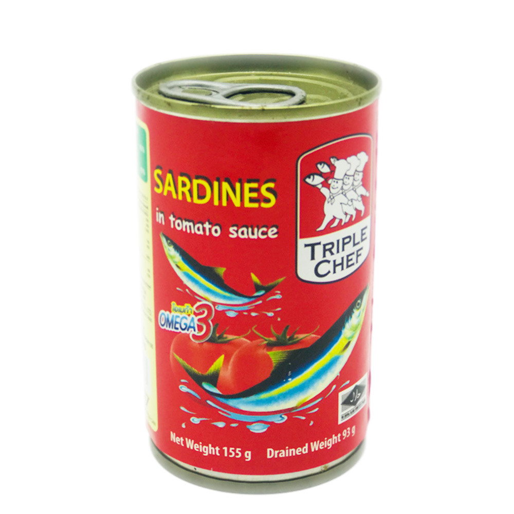 Triple Chef Sardines In Tomato Sauce 155g