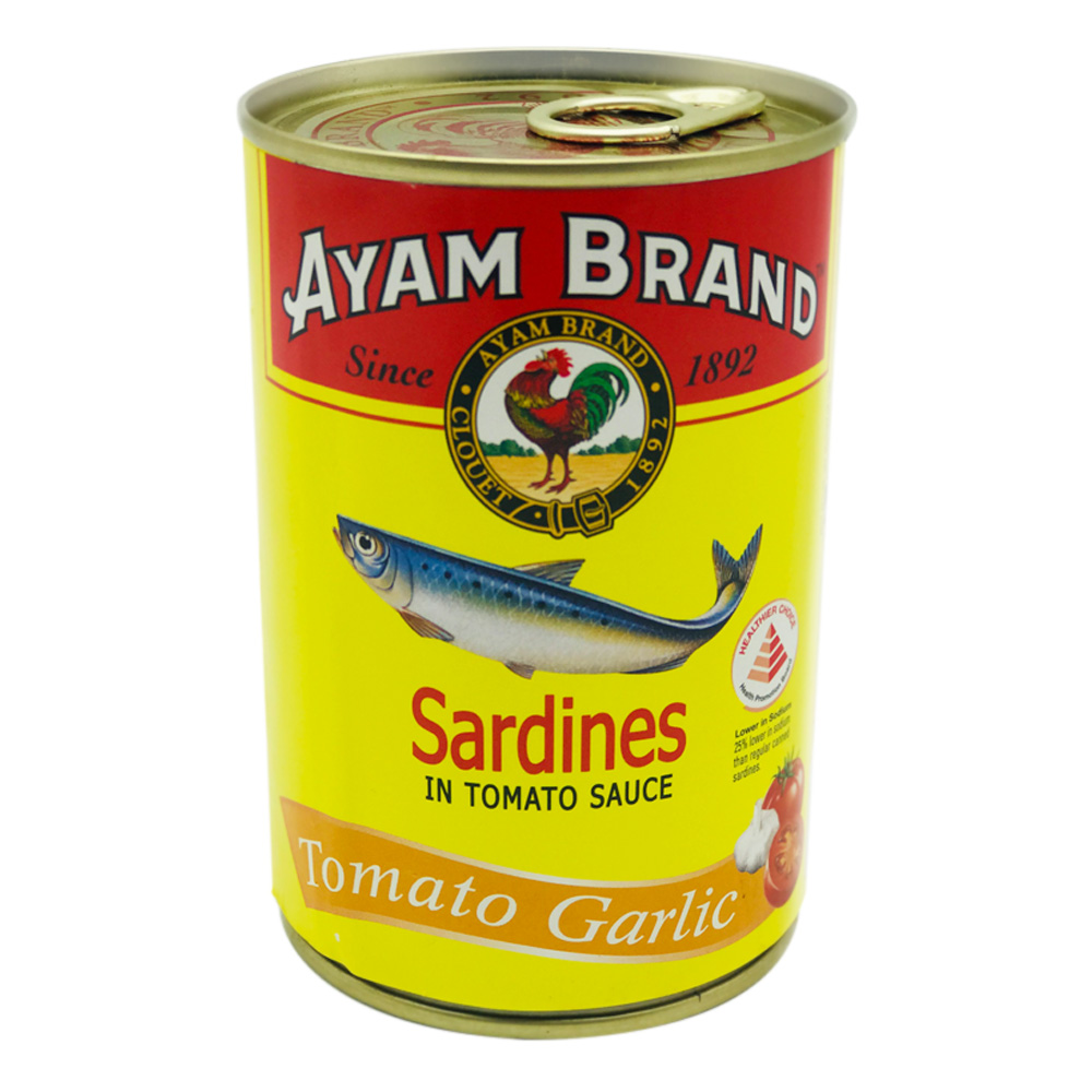 Ayam Brand Sardines In Tomato Sauce Tomato Garlic 425g