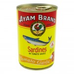 Ayam Brand Sardines In Tomato Sauce Tomato Garlic 425g