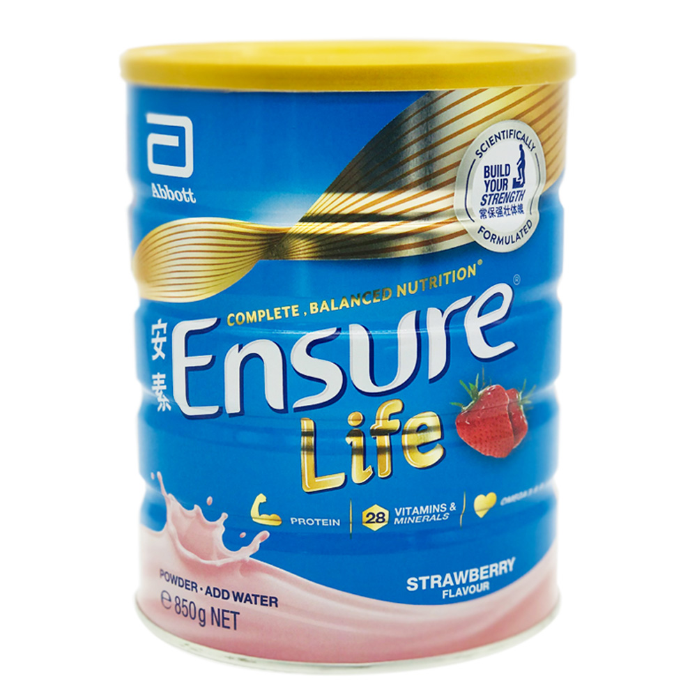 Ensure Life Adult Milk Powder Strawberry 850g 