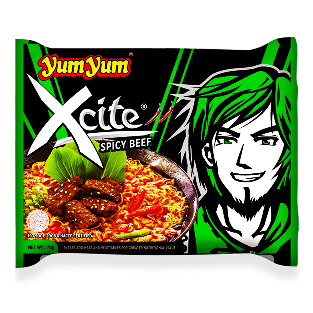 Yum Yum Xcite Spicy Beef Noodle 70g