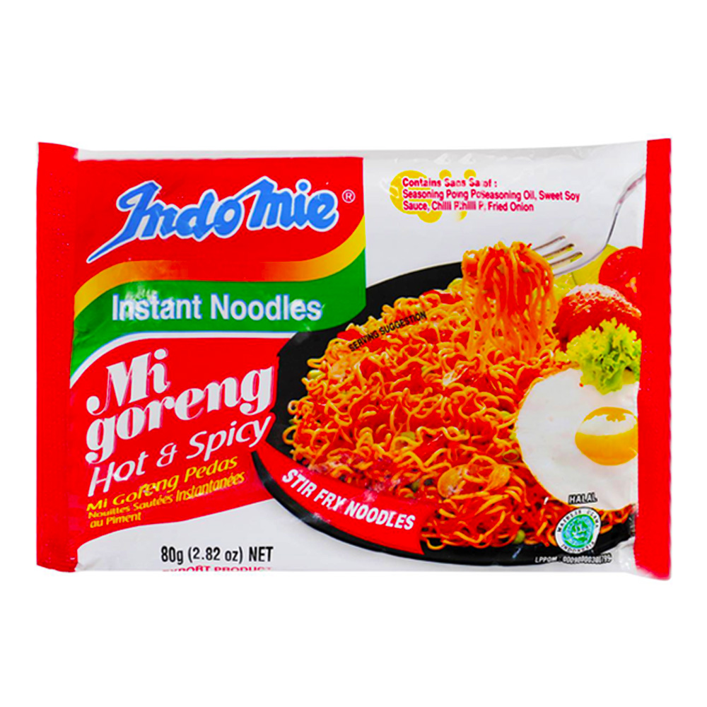 Indomie Instant Hot and Spicy Noodle 80g