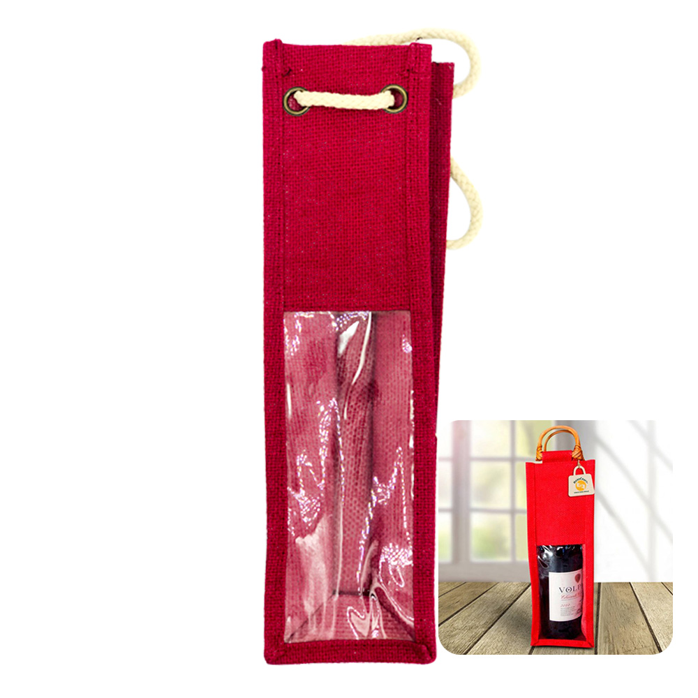 Wine Bottle Bag (Jute)