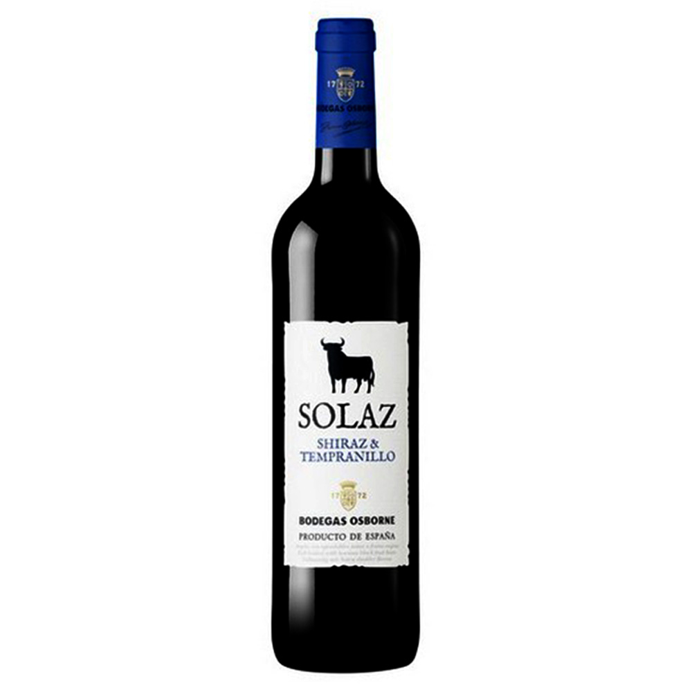 Solaz Shiraz & Tempranillo Wine 750ml