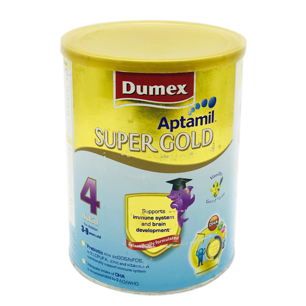 Dumex Super Gold Baby Milk Powder Vanilla Step 4 (3 to 9 Years) 800g