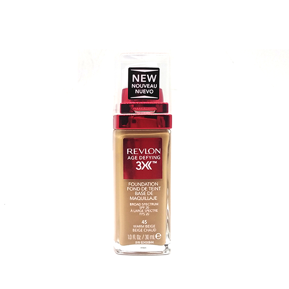 Revlon Age Defying 3X Foundation SPF-20 30ml 45-Warm Beige