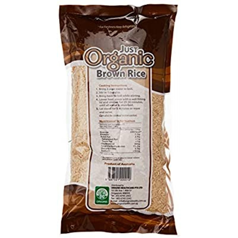 Just Organic Brown Rice 1kg