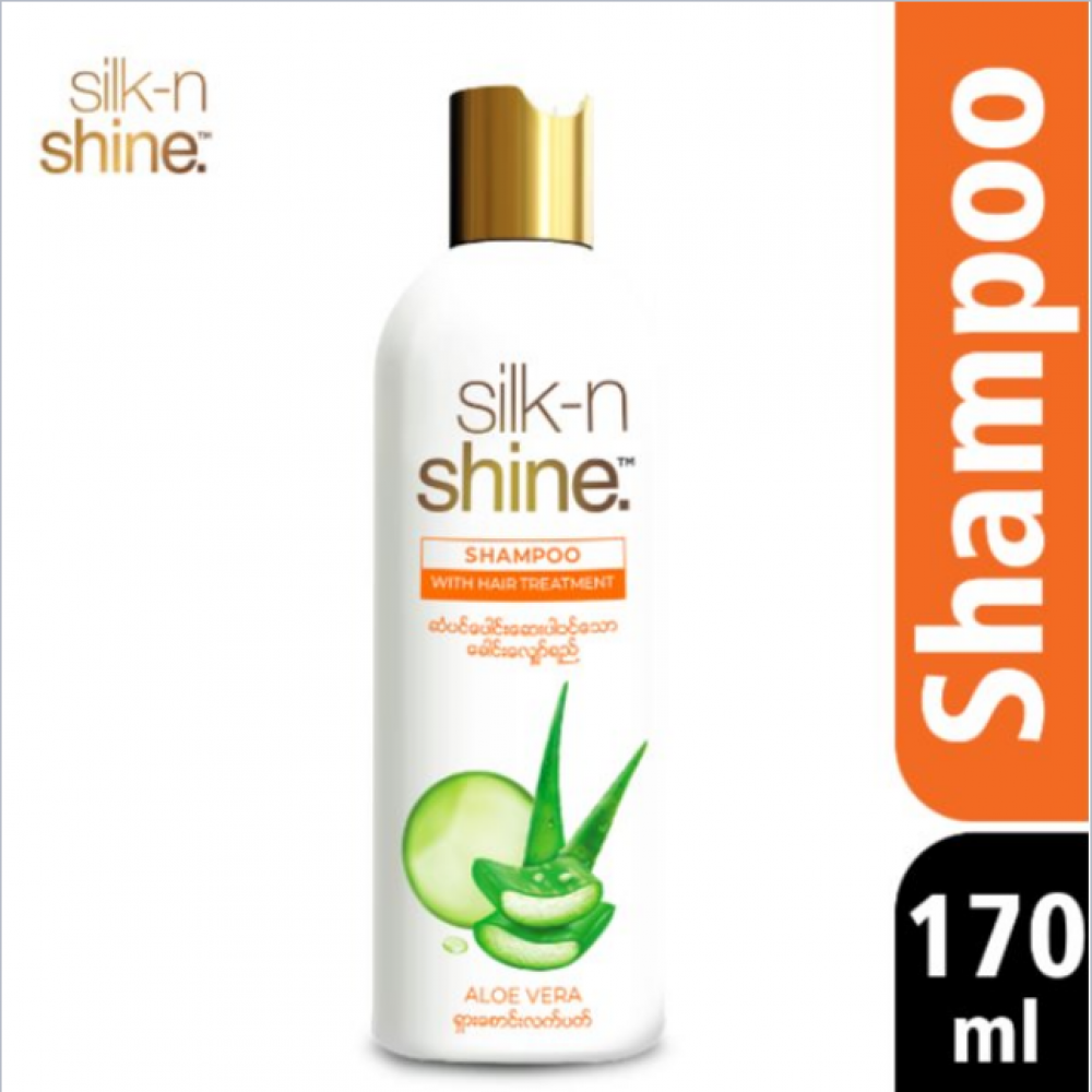 SilkNShine Shampoo with Hair Treatment Aloe Vera 170ml