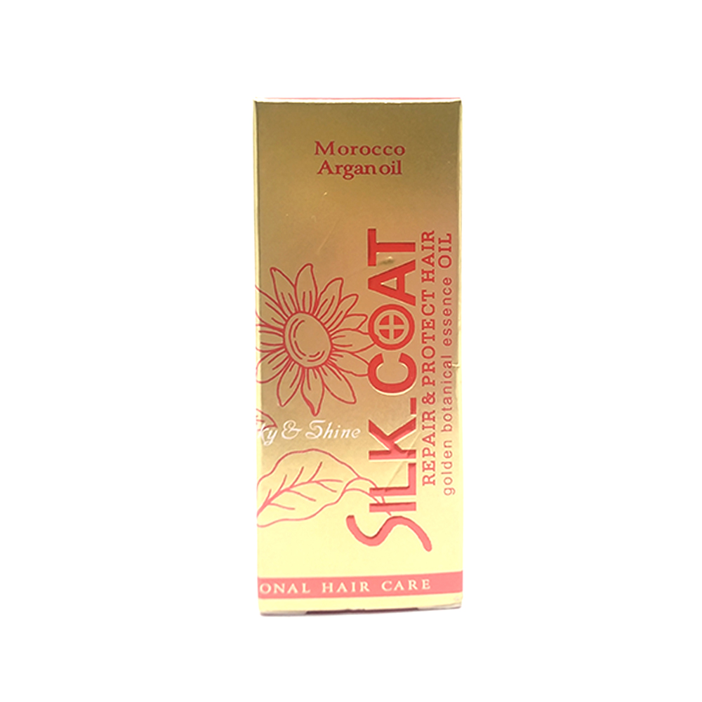 Silk-Coat Morocco Argan Repair & Prorect Hair Golden Botanical Essence Oil 20ml
