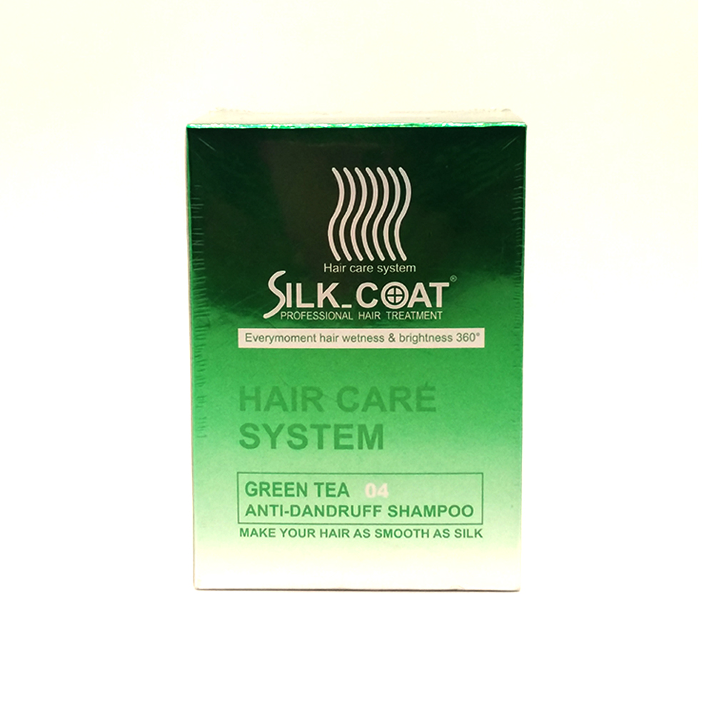 Silk-Coat Shampoo Green Tea Anti-Dandruff 10's 300ml