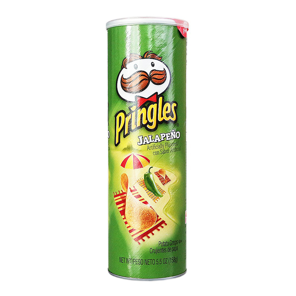 Pringles Potato Crisps Jalapeno 158g 