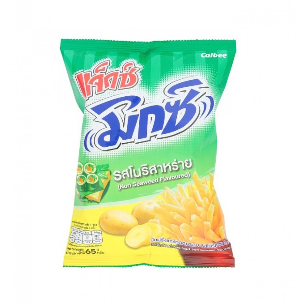 Calbee Potato French Fried Snack Nori Seaweed Flavoured 65g