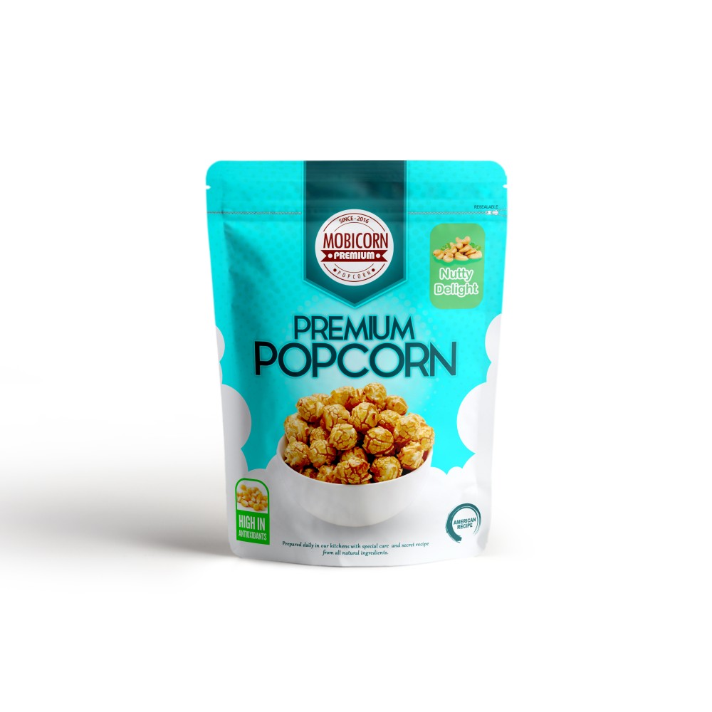 Mobicorn Premium Popcorn Nutty Delight 75g