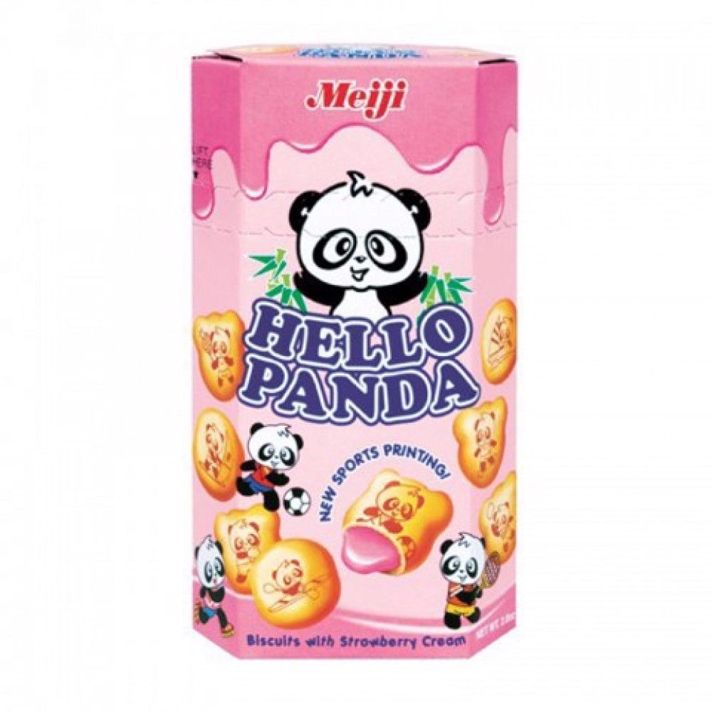  Meiji Hello Panda Strawberry Filled Biscuits 50g