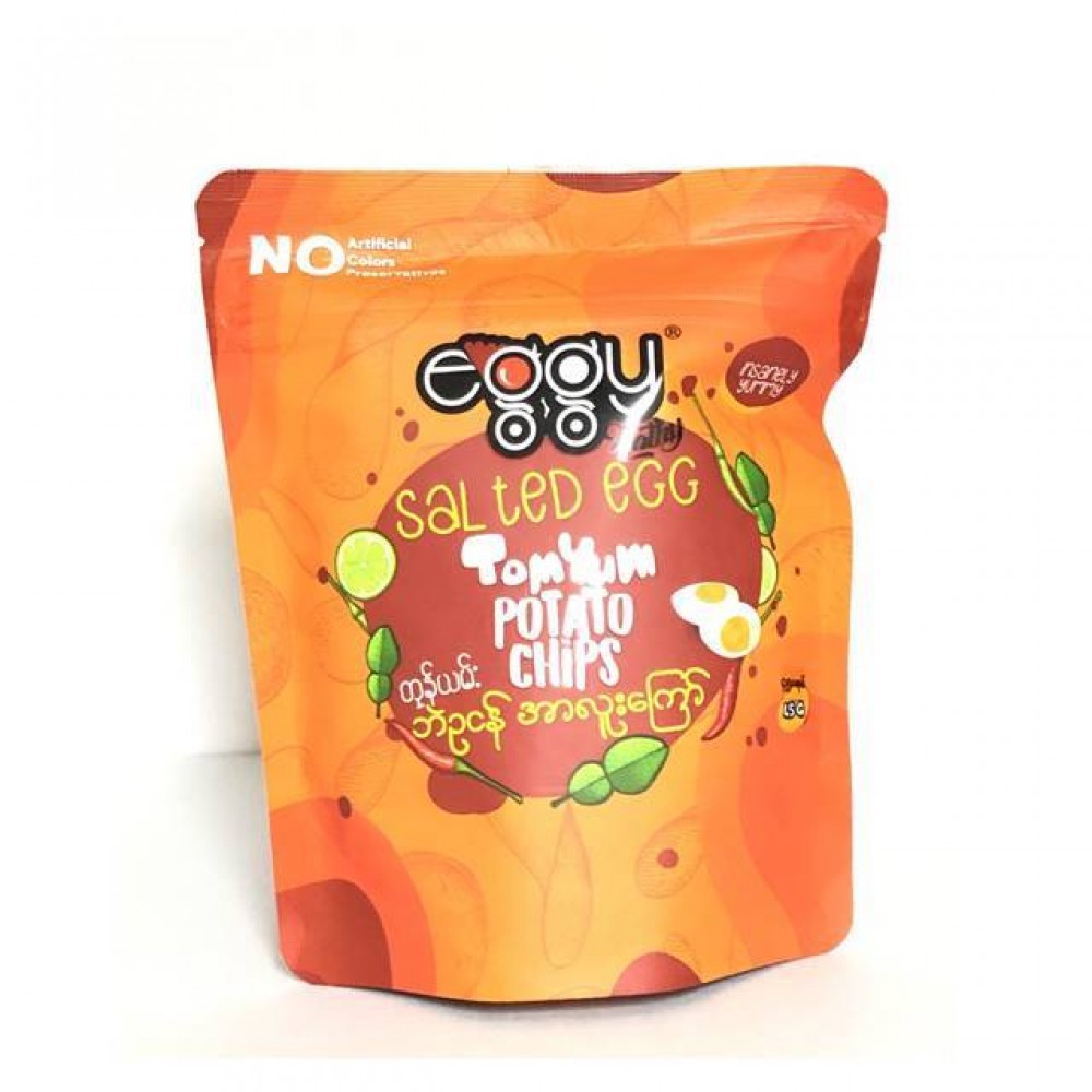 Eggy Salted Egg Tom Yum Potato Chips 45g