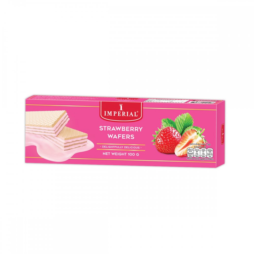 Imperial Strawberry Wafers 100g