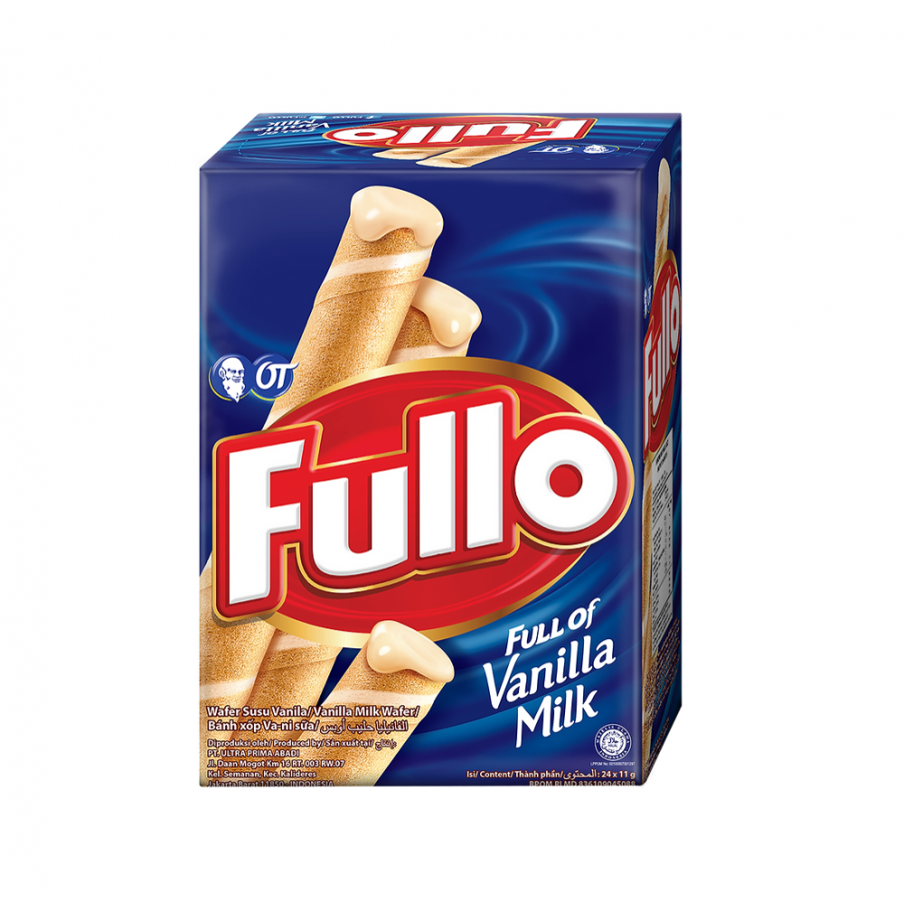 Fullo Stick Wafer Vanilla Milk 11g *24 pcs
