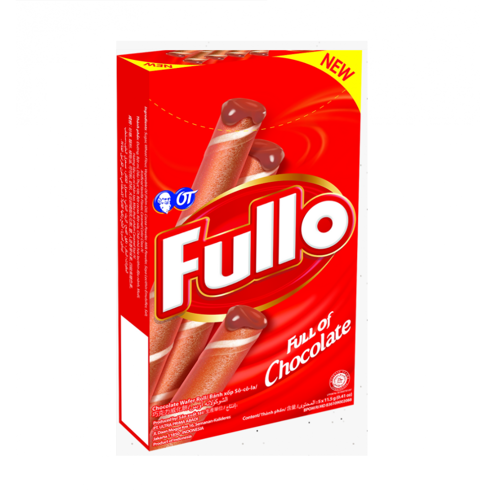 Fullo Full Of Chocolate Wafer Roll (5x11g)