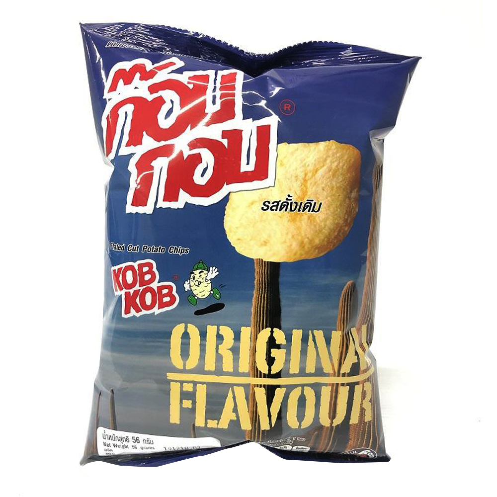 Kob Kob Flated Cut Potato Chips Original 56g