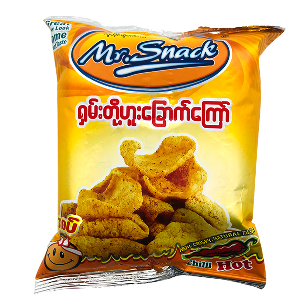 Mr.Snack Shan Tofu Snack Chilli Hot 45g (FOC-Buy 5 Get 1(စာကေလးေခ်ာင္း))