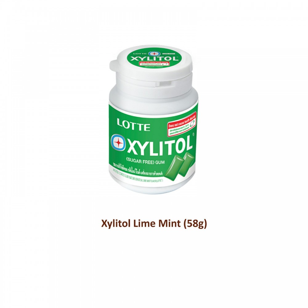 Lotte Xylitol Lime Mint 58g